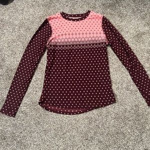 Cuddl Duds, Climate Right, long sleeve/pant set. Diamond pattern. Brand new!